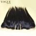 8A Grade Human Virgin Hair Straight 13x4 Lace Frontal Closure With Baby Hair,Natural Color
